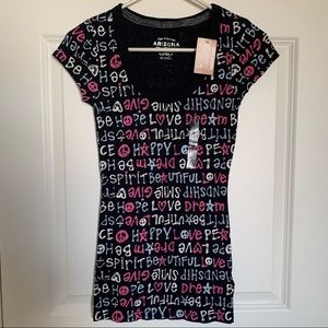 Black scoop neck t-shirt